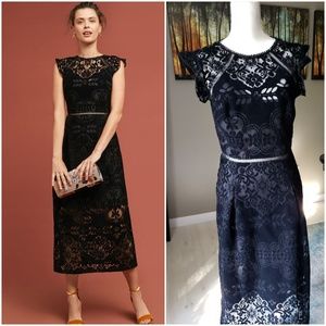 Anthropologie Monique Lhuillier Ariadne Lace Dress